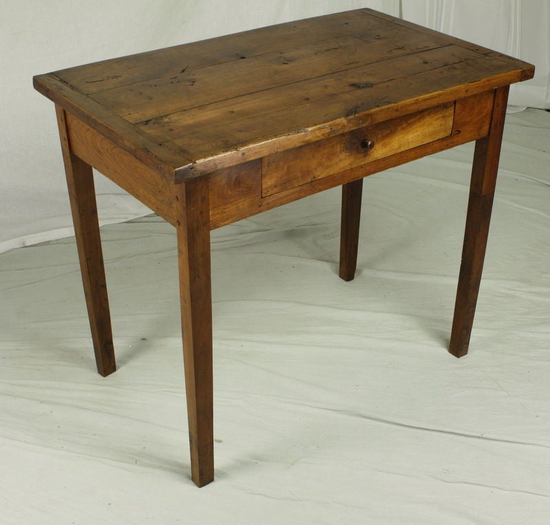 Antique French Cherry Side Table/Desk 2