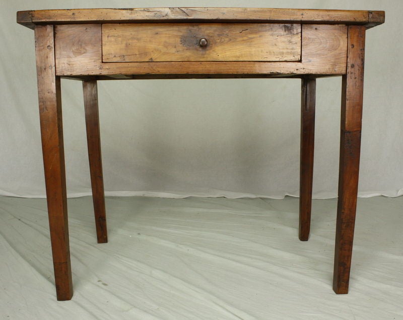 Antique French Cherry Side Table/Desk at 1stdibs