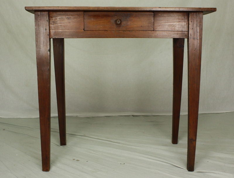 French Antique Pine Side Table