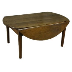 Antique French Cherry Drop-Leaf Coffee Table