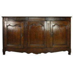 Antique Early French Oak Enfilade, Two Drawers