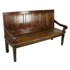 Antique Richly Colored Early Pine Settee