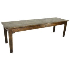 Very Long French Chestnut Farm Table