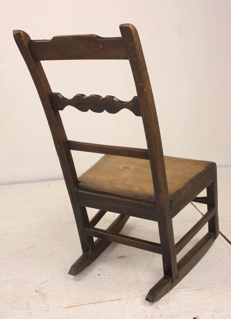 Antique English Rocking Chair For Sale 3