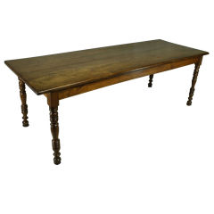 Antique French Elm Dining Table