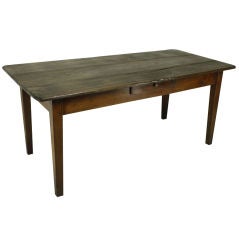 Antique French Chestnut Farm Table