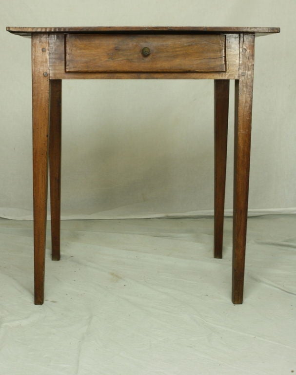 20th Century Antique French Walnut Side Table