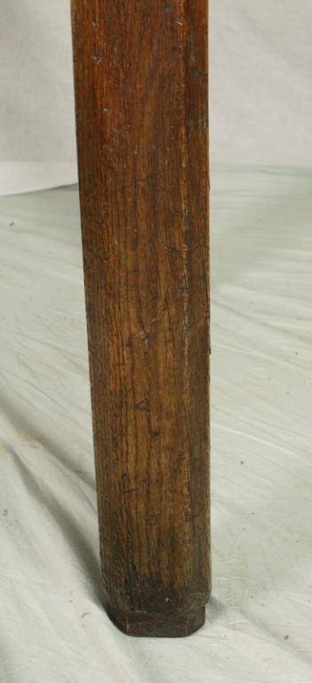 19th Century Early Oak French Country Farm Table
