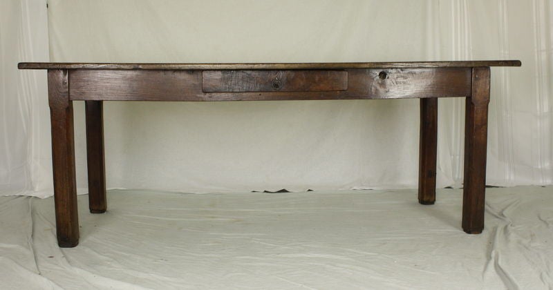 Early Oak French Country Farm Table 3