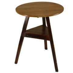 Charming Antique English Pine Cricket Table