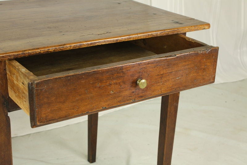 Small French Antique Cherry Side Table