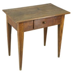 Antique French Beech Side Table