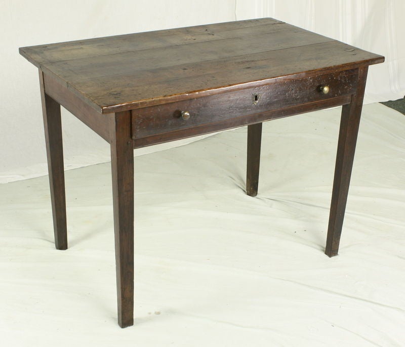 Antique French Rustic Small Cherry Desk at 1stdibs