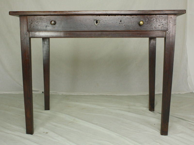 Antique French Rustic Small Cherry Desk at 1stdibs