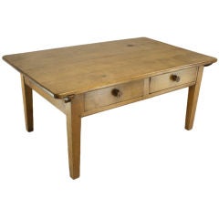 Antique French Alderwood Coffee Table