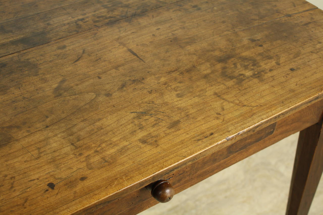 French Small Antique Cherry Writing Table