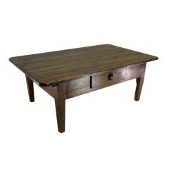 Antique Walnut Alsace Coffee Table, Beautifully Grained
