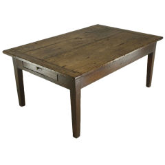 Antique French  Chestnut Coffee Table