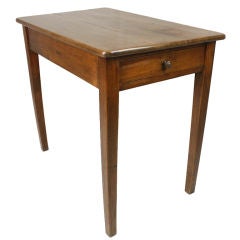 Chunky French Antique Cherry Side Table
