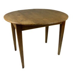 French Antique Round Applewood Table