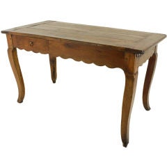 Cherry Louis XV Antique French Writing Table