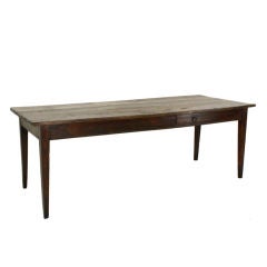 French Antique Chestnut Farmhouse Table