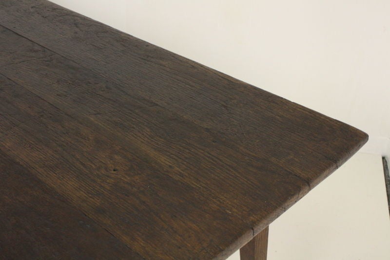 Antique French Oak Farmhouse Table In Good Condition In Port Chester, NY
