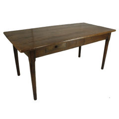 Antiker französischer Kirschbaumholz-Bauernhaustisch/Schreibtisch