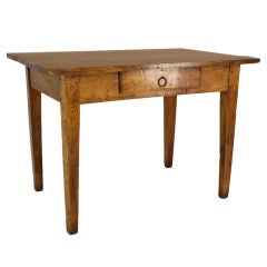 Chunky French Antique Cherry Writing Table,