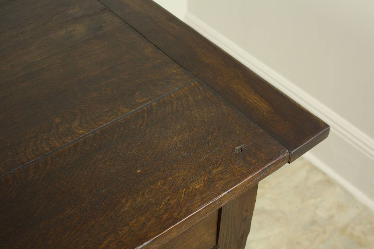 Antique Two-Drawer Chestnut Farm Table 3