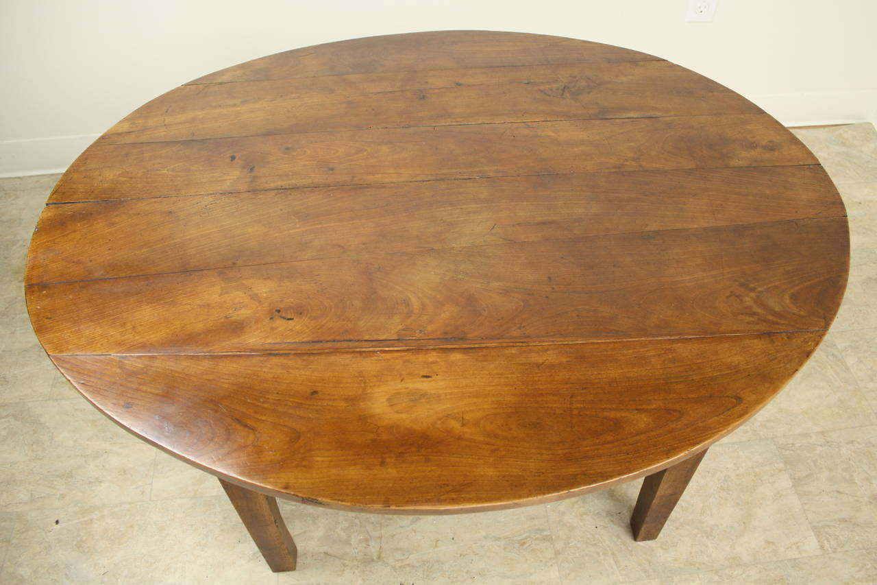 French Antique Oval Cherry Coffee Table