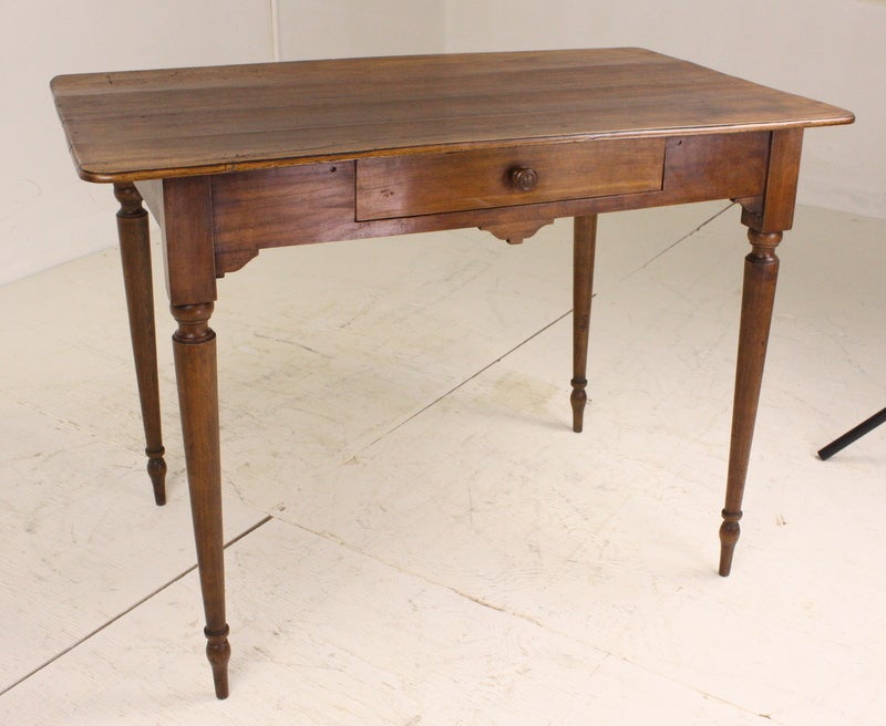 Antique Slender Legged Cherry Side Table