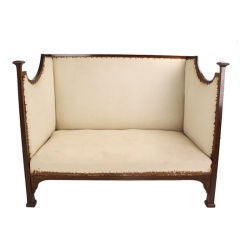 Scottish Arts & Crafts Settee, E.A. Taylor for Wylie & Lockhead