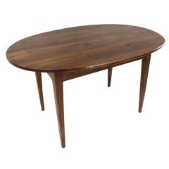 Antique French Walnut Oval Breakfast Table