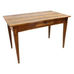 Antique French Country Walnut Writing Table