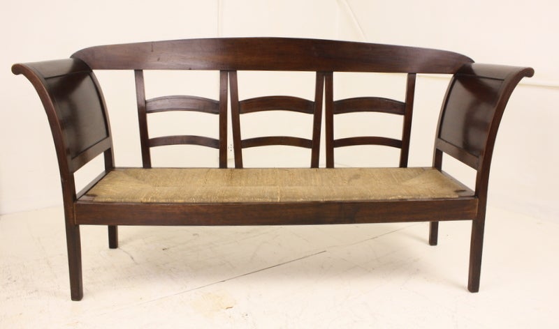 French Antique Walnut Sofa In Good Condition For Sale In Port Chester, NY