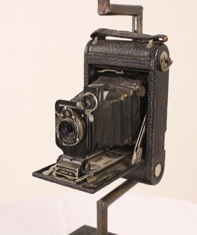 English Vintage Kodak Camera Lamp Base For Sale