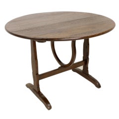 Antique French Tilt-Top Wine Table