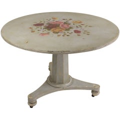 Pretty French Antique Painted Breakfast Table