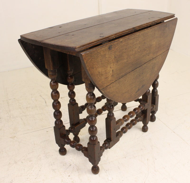 Antique English Oak Period Gateleg Table 3