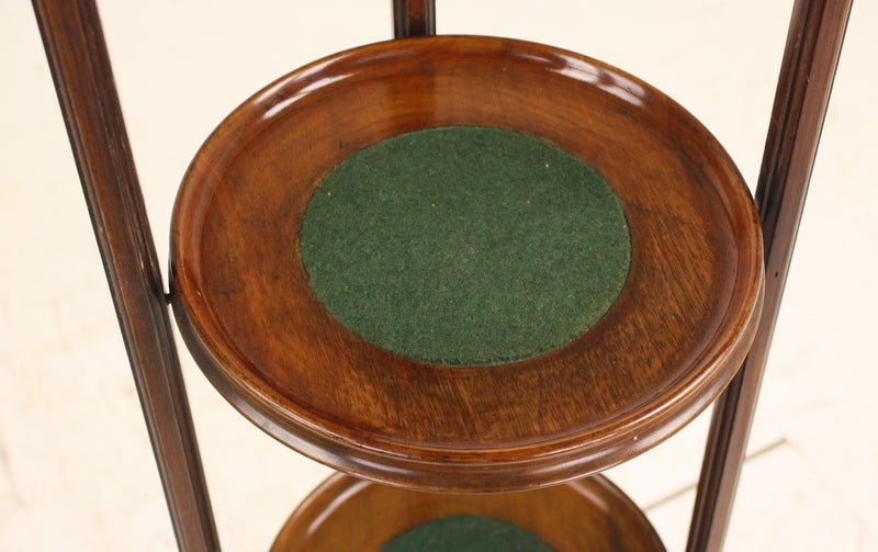 20th Century Antique English Mahogany Cake Stand For Sale