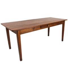 Antique French Cherry Farm Table