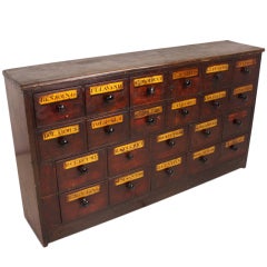 Antique English Apothecary Chest