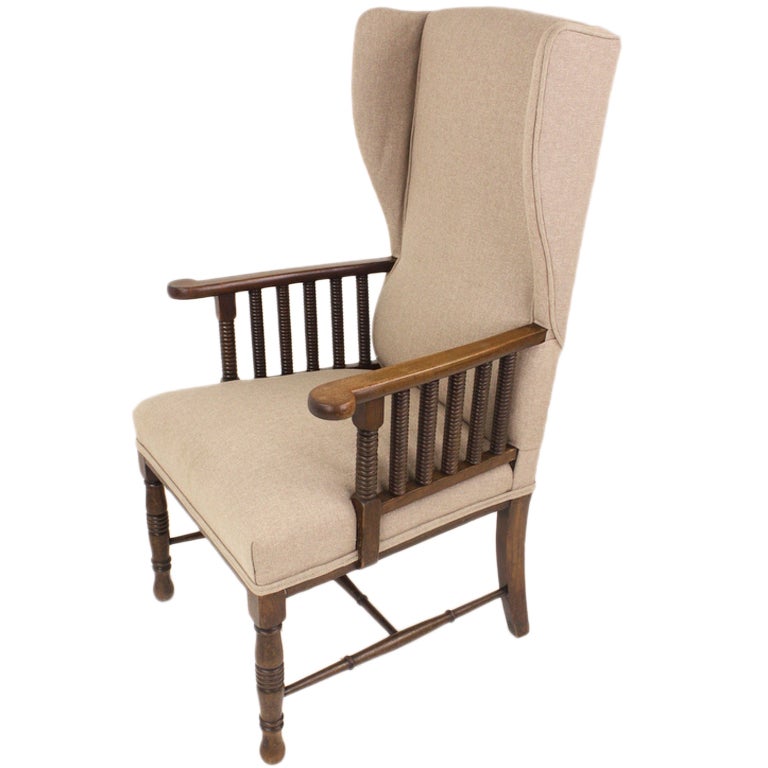 Arts & Crafts English Armchair Designed by William Birch