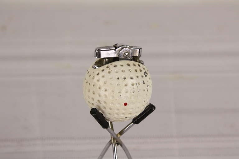 Mid-20th Century Vintage English Golfball Lighter