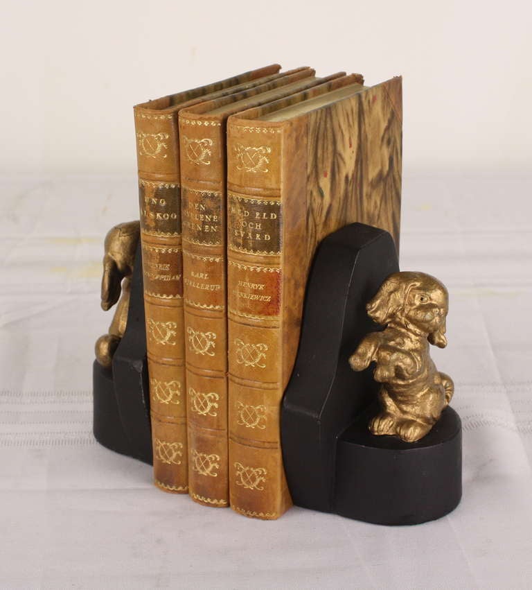 Antique English Dog Bookends