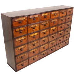 Exceptional Antique English Apothecary Chest