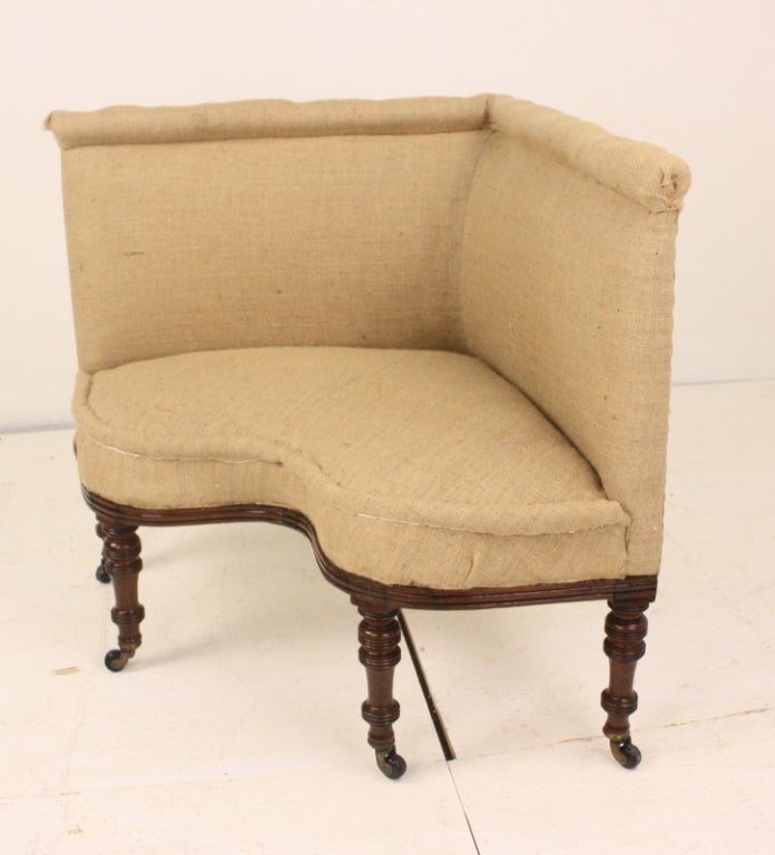 19th Century Imposing Pair of Antique English Corner Chairs