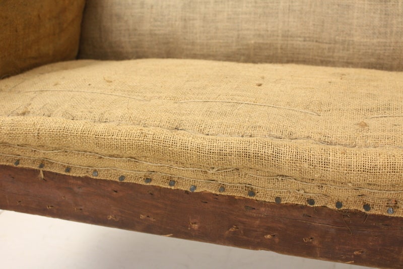 Antique English Regency Country House Mahogany Sofa 2