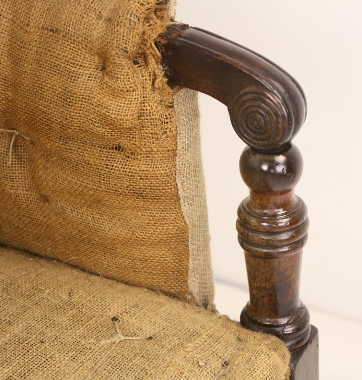Antique English Regency Country House Mahogany Sofa 3